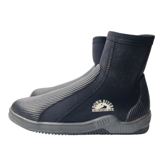 Down River Women's Black Side Zip Water Scuba Diving Swimming Ankle Boots Size 9 - Picture 1 of 8
